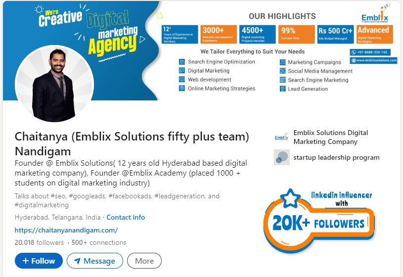 Emblix Solutions linkedin Profile