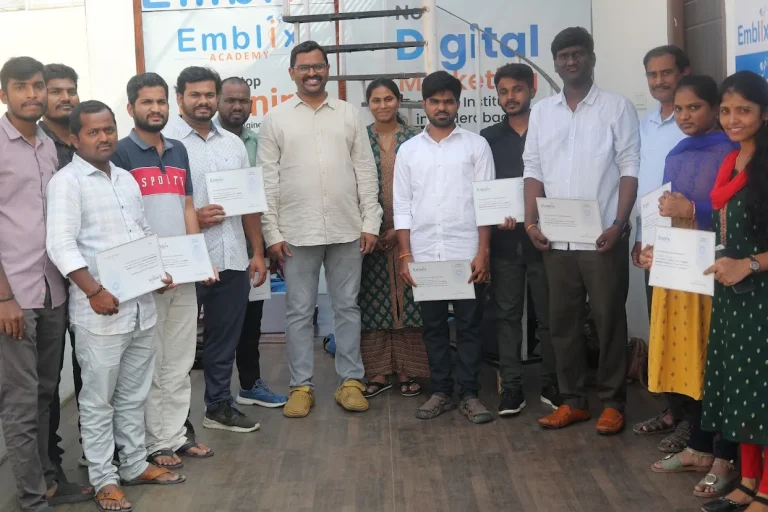 Certification day ceremony photo 4 — Emblix Academy Kukatpally