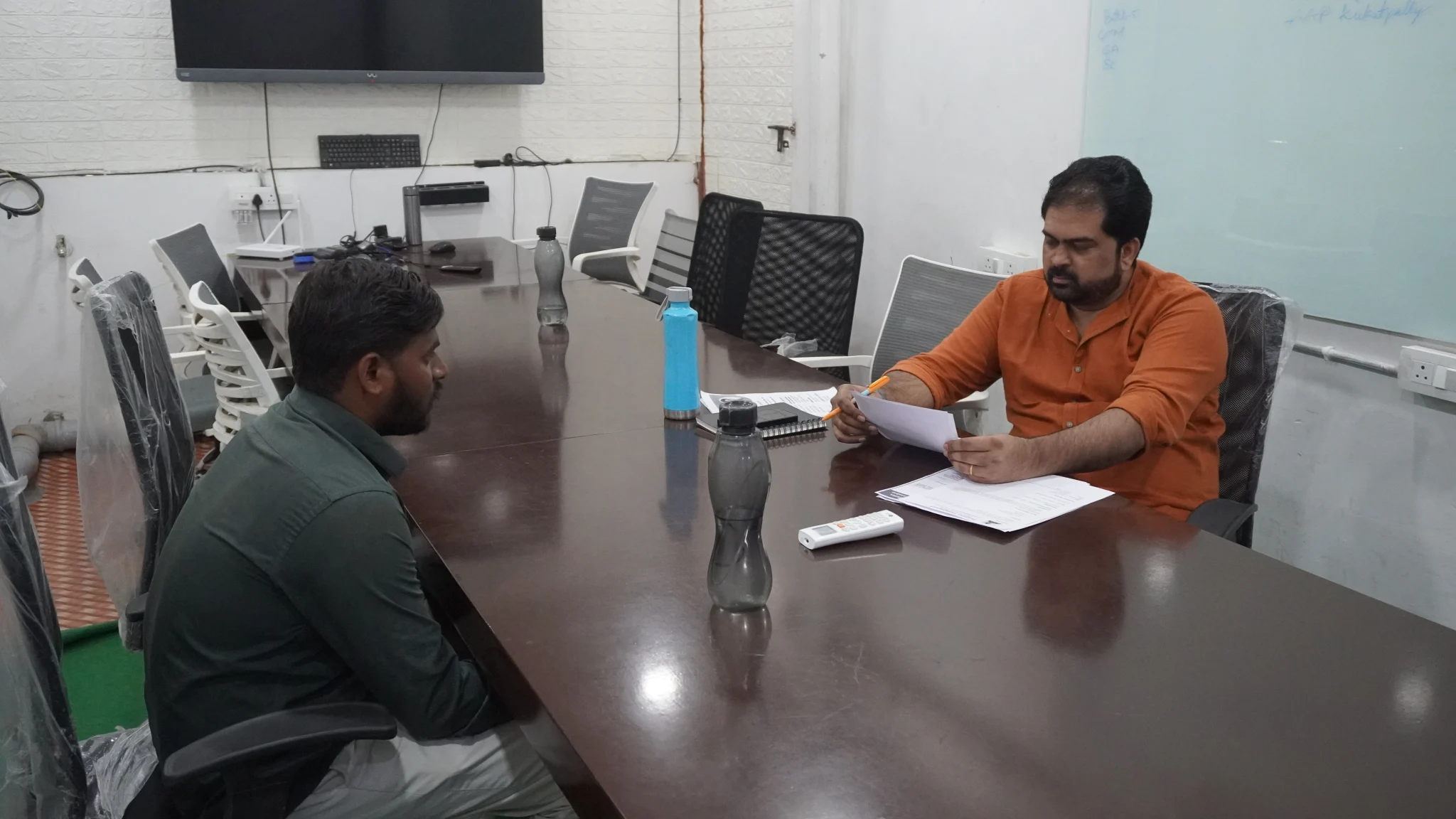 One-on-one recruiter interview at Emblix Academy, KPHB Kukatpally